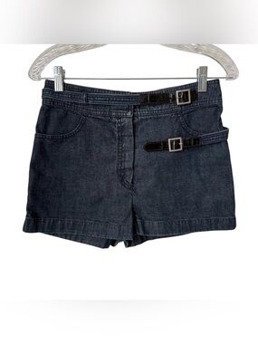 Vintage Chanel Belted Denim Shorts Size 38 (US 6)